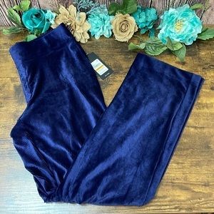 Jones New York women’s Velour Ribbed Wide Leg Pants